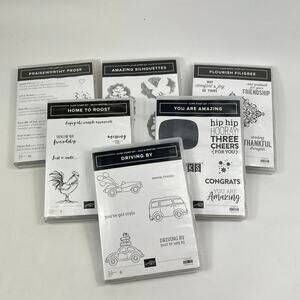 Stampin Up Praiseworthy Prose Driving By Are Amazing Roost Silhouettes Unused